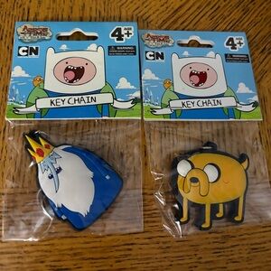 New Adventure Time Ice King and Jake the Dog Keychains